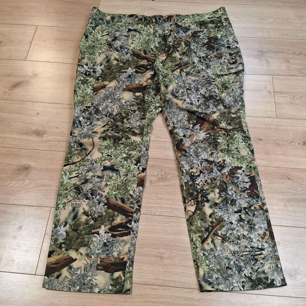 Kings Hunter Pants Mens 44x32 Green Camo Cargo Microfiber Hunting Outdoor